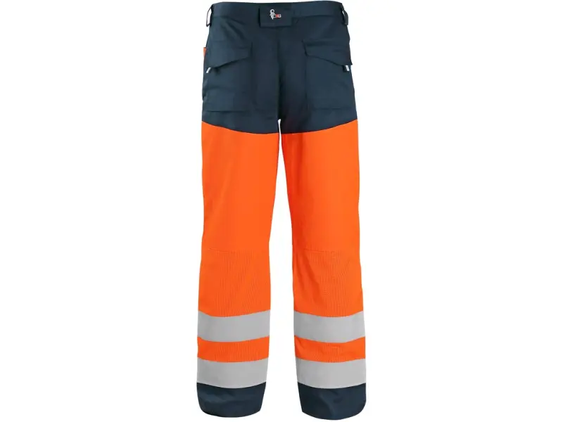 Kalhoty CXS HALIFAX, výstražné se síťovinou, pánské, oranžovo-modré, vel. 56